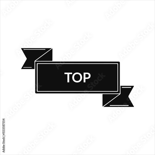 Top black banner label on white background