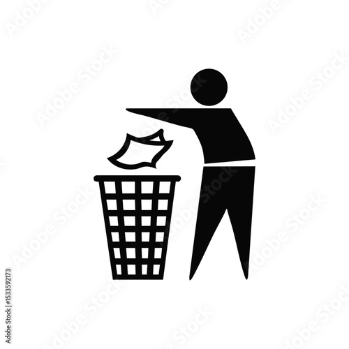 Recycle Trash Bin Icon Symbol