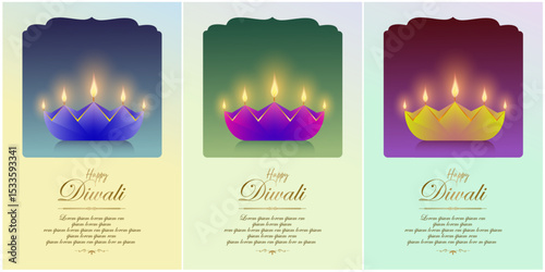 deepavali modern layout design simple and beautiful women color poster, banner, coolest, web post, diva happy diavli