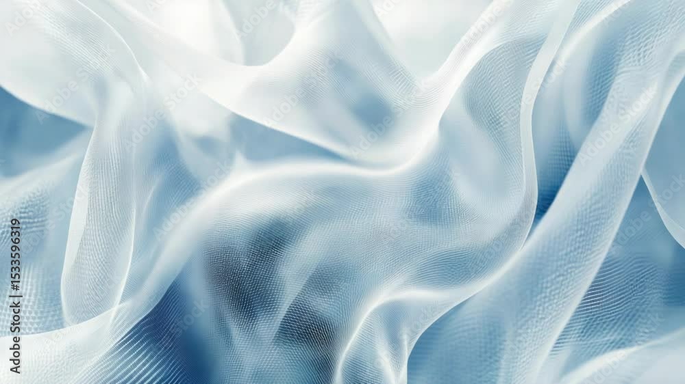 A detailed view of textured blue fabric