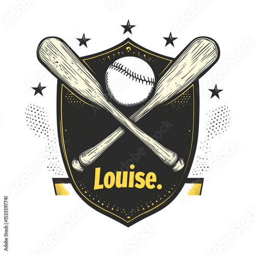 Geological-Themed Baseball Isolated on Transparent Background