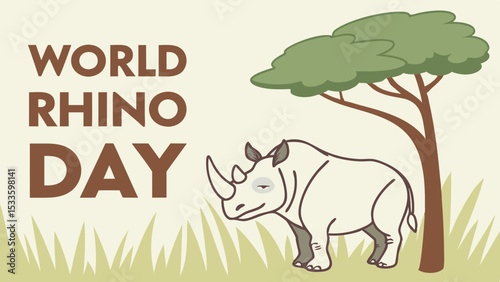 World Rhino Day Awareness post