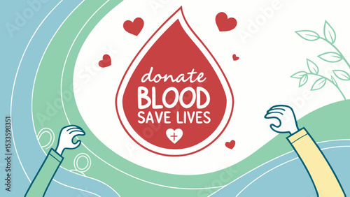 Donate Blood Save Lives Awareness Poster
