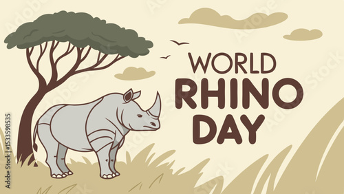 World Rhino Day Awareness post