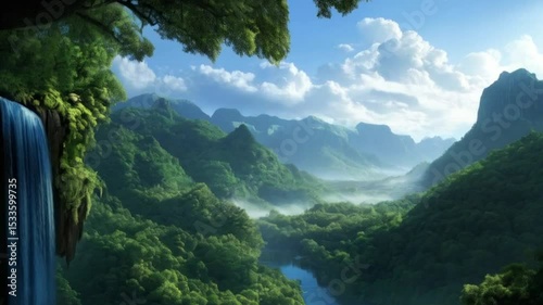 view of the mountains