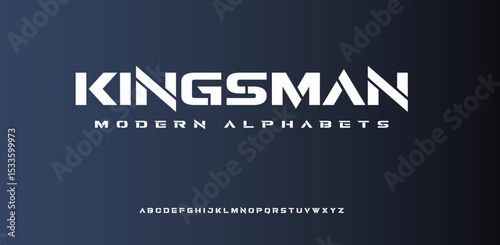 Kingsman vector illustration of alphabet letter A to Z