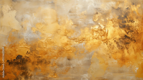 Golden Silk and Metallic Texture Background – Luxurious Abstract Design