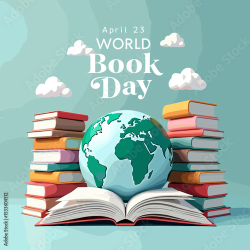 World Book Day Stock Illustration – Reading and Literacy Celebration Artwork
