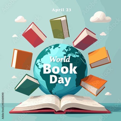 World Book Day Stock Illustration – Reading and Literacy Celebration Artwork