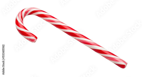Candy cane on black background