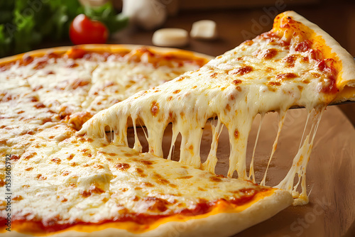 delicious cheese pizza