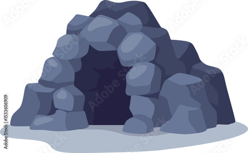 Rocky Cave Illustration

