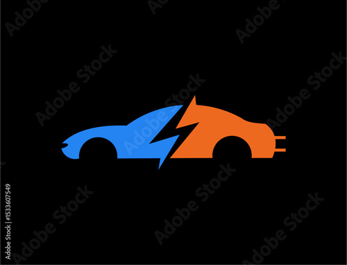 Electric car logo