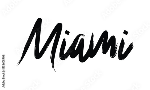 Miami typography design vector, usa state shirt design vector. Jersey design vector, T-shirt design for usa 
