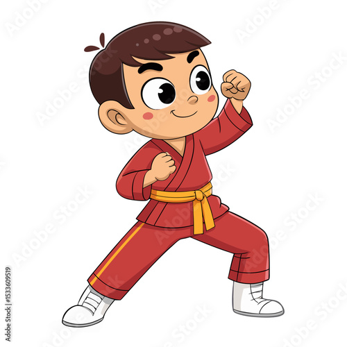cartoon illustration of a young man running