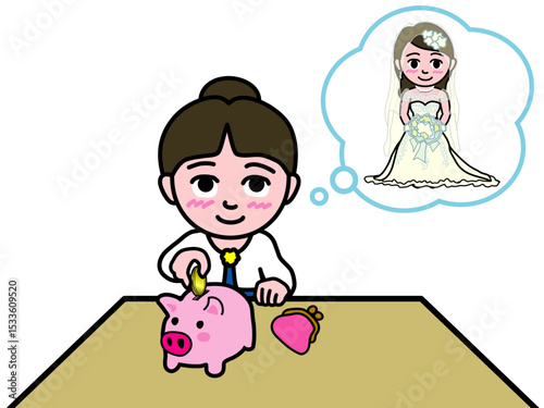 壱A：NISA投資で結婚資金を複利運用する少女_CS3 2025_0610_003