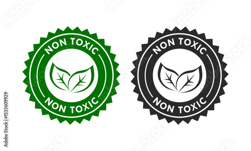 Non toxic design logo template illustration