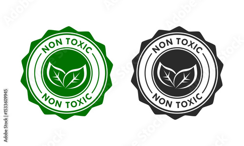 Non toxic design logo template illustration