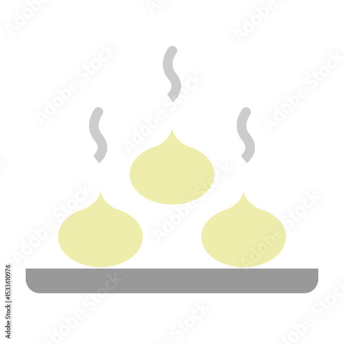 Dim Sum Vector Flat Icon Design
