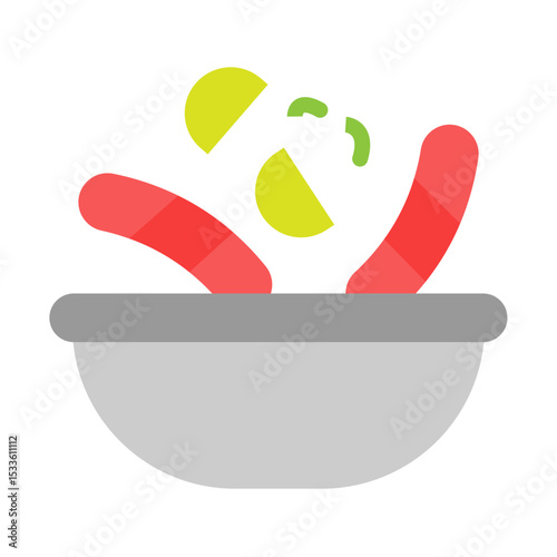 Ceviche Vector Flat Icon Design