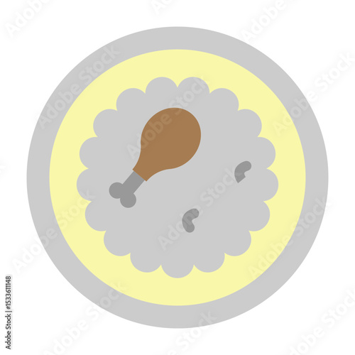 Biryani Vector Flat Icon Design
