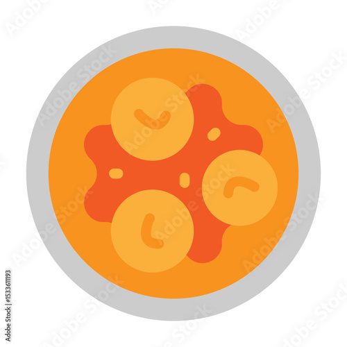 Hummus Vector Flat Icon Design