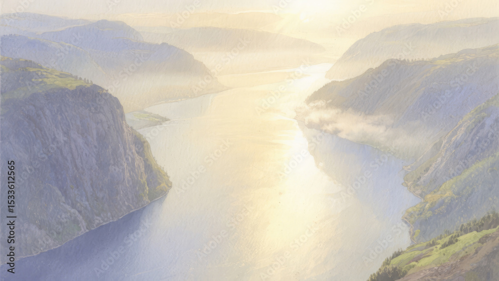 Fototapeta premium aerial view of mountains