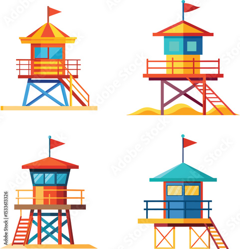 set of lighthouse