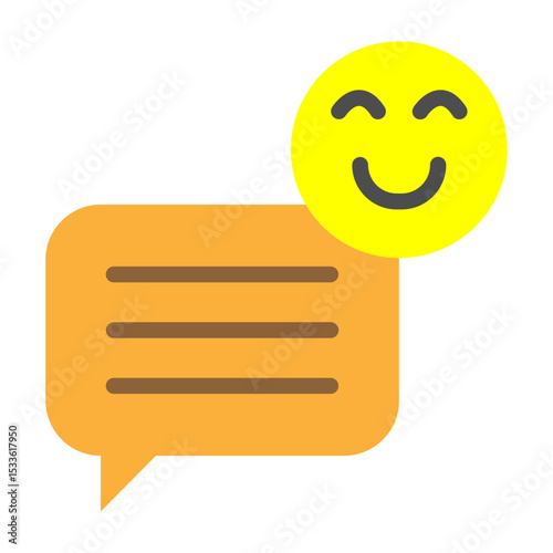 Uplifting Message Vector Flat Icon Design