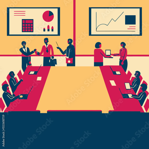 business meeting with business people