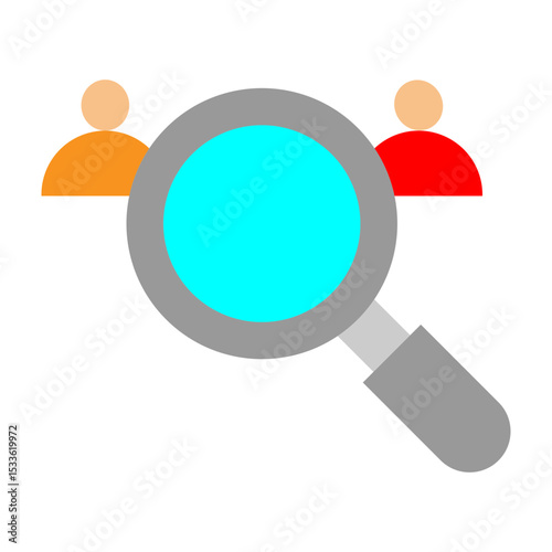 Employee Recruitment Vector Flat Icon Design