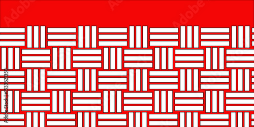 White Weave Pattern Showing Repetition Useful as Background. Minimal line Seamless geometric pattern with shapes. Decoration and maze ornament square wall tile. white rattan weave texture background.