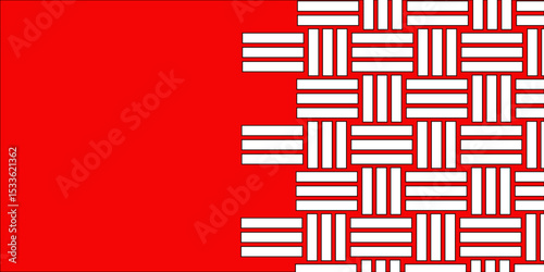 White Weave Pattern Showing Repetition Useful as Background. Minimal line Seamless geometric pattern with shapes. Decoration and maze ornament square wall tile. white rattan weave texture background.