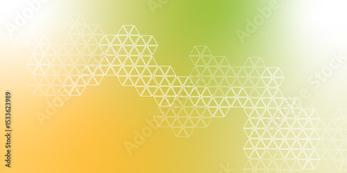 Modern futuristic virtual abstract background with geometric shapes and hexagon pattern. Vector illustration for medicine, technology or science design. Molecular structure for medical, technology. 