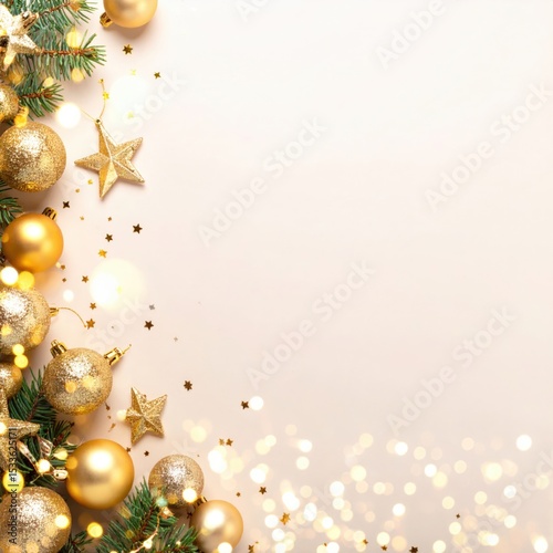Christmas celebration decorations holiday scene digital art festive atmosphere aerial view seasonal joy