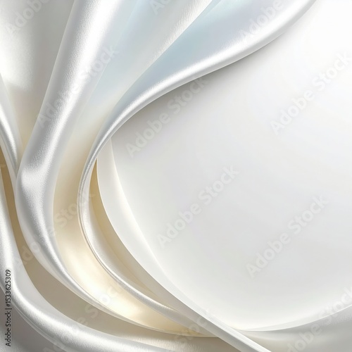 Elegant satin fabric flowing in natural light textile abstract soft colors close-up perspective