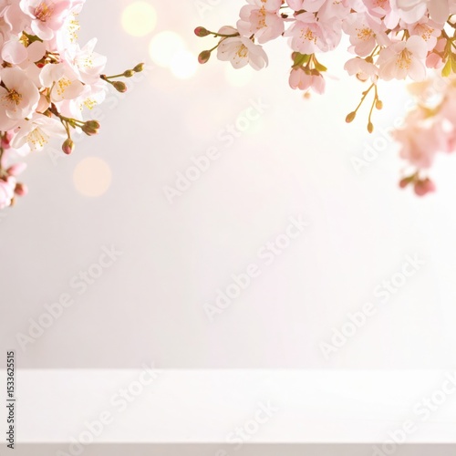 Cherry blossom blooming in spring park nature photography serene environment close-up view floral beauty