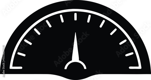 Collection of vector speedometer silhouette, Speedometer line art silhouette vector illustration