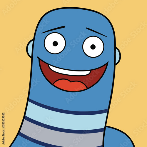 Playful mischievous sock puppet with button eyes, winking playfully, a nostalgic toy.