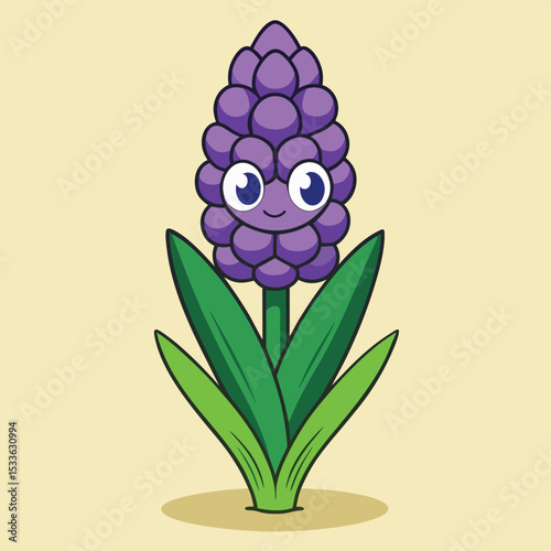 Fragrant single hyacinth bloom, perfectly formed, showcasing its dense cluster of flowers.