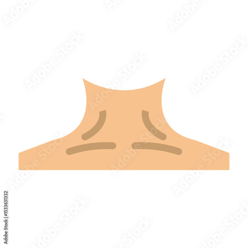 Neck Vector Flat Icon Design