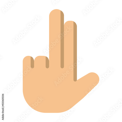 Fingers Vector Flat Icon Design