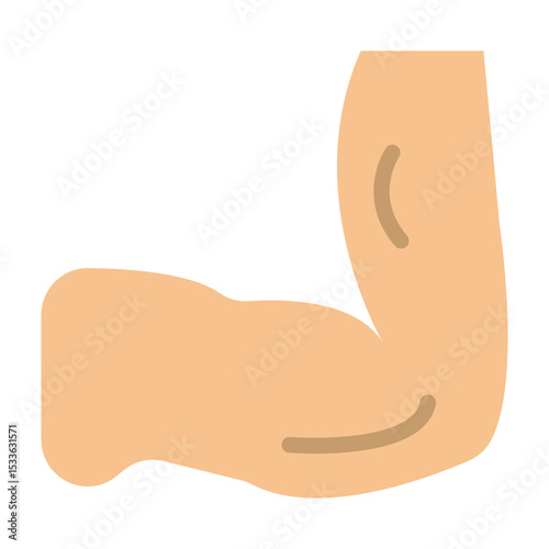 Elbow Vector Flat Icon Design