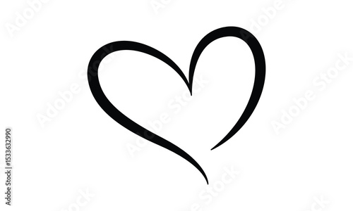 Heart shape vector, Heart icon