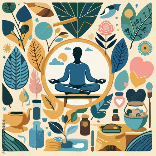 Wellness Graphics for Mindfulness and Therapy Use