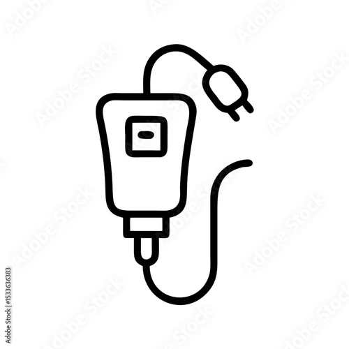 clean vector icon of a lightning bolt