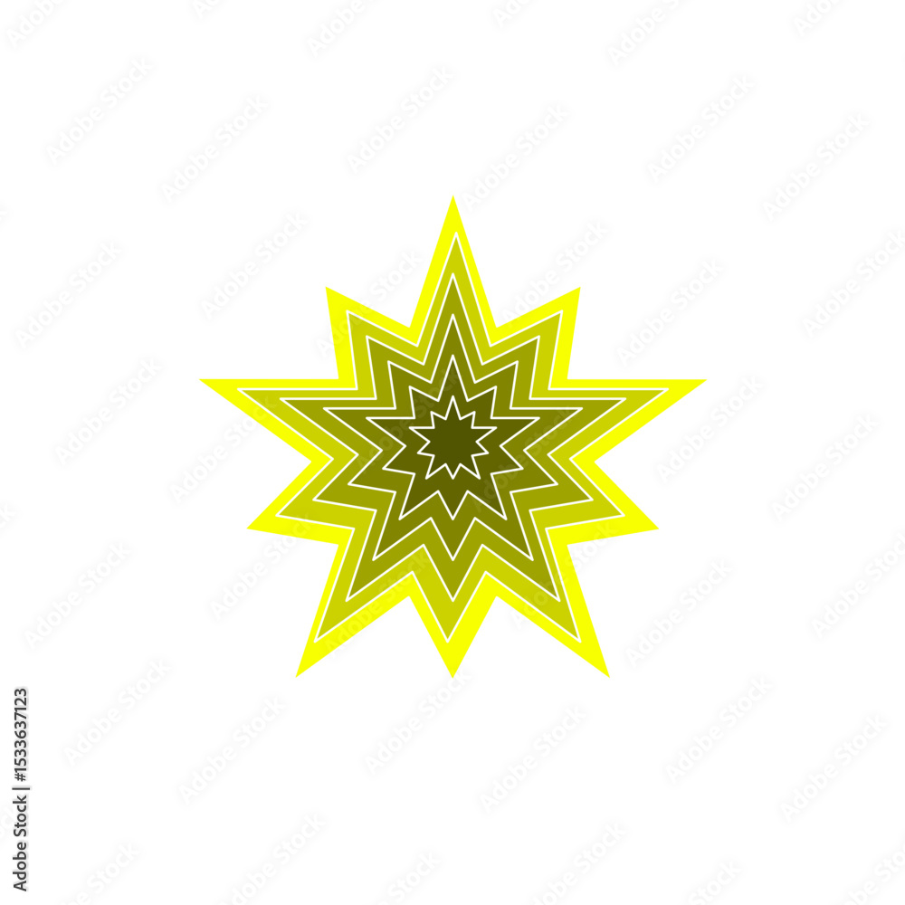 Obraz premium Double Star hypnotic icon