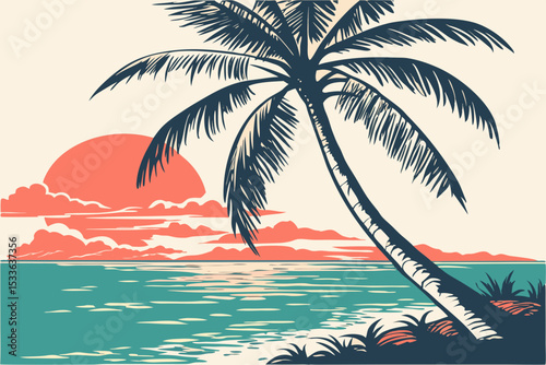 palm trees on the beach