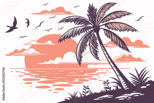 palm trees on the beach