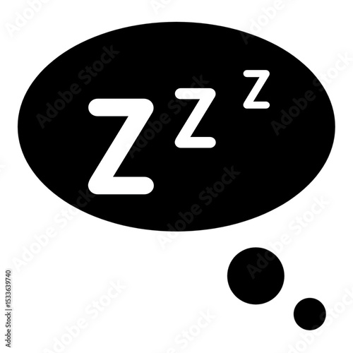Sleep icon - z in a cloud